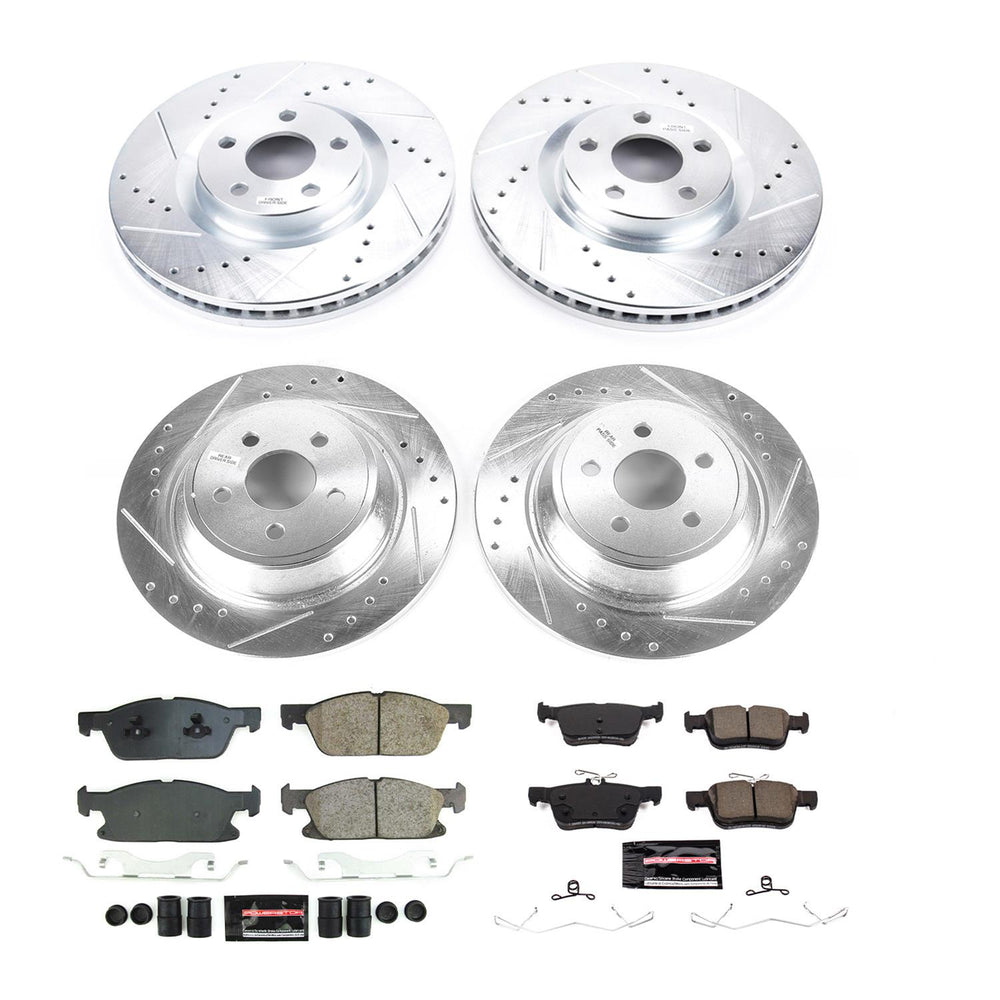 Power Stop 17-20 Lincoln Continental Front & Rear Z23 Evolution Brake Kit