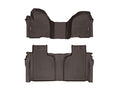 WeatherTech Cocoa Front and Rear Floorliners - Over The Hump Fits -22-26 BMW 471735-1-2