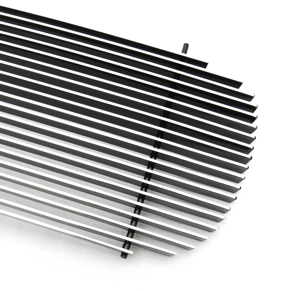 Grill Insert: 1999-2002 GMC Pick Up Full Size Sierra 2000-2005 GMC Yukon and Yukon XL; Grille Insert; main grill; 20 bars; billet