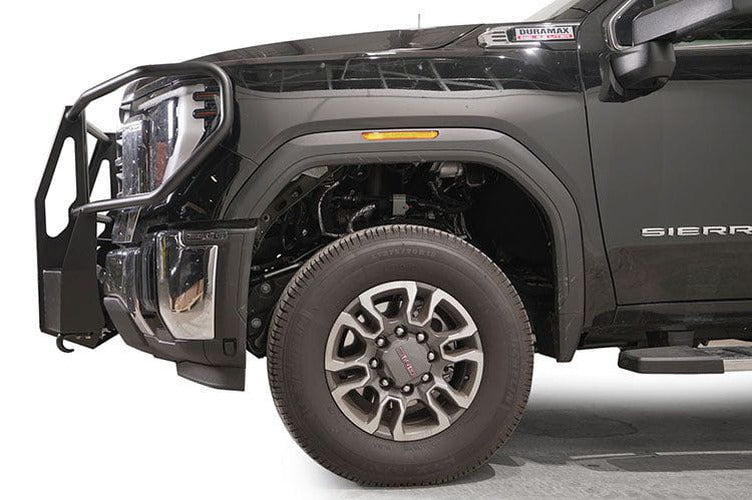 24C SIERRA 2500/3500 HD WINCH MOUNT W/FULL GRILL GUARD FRNT BUMPER MATTE FINISH