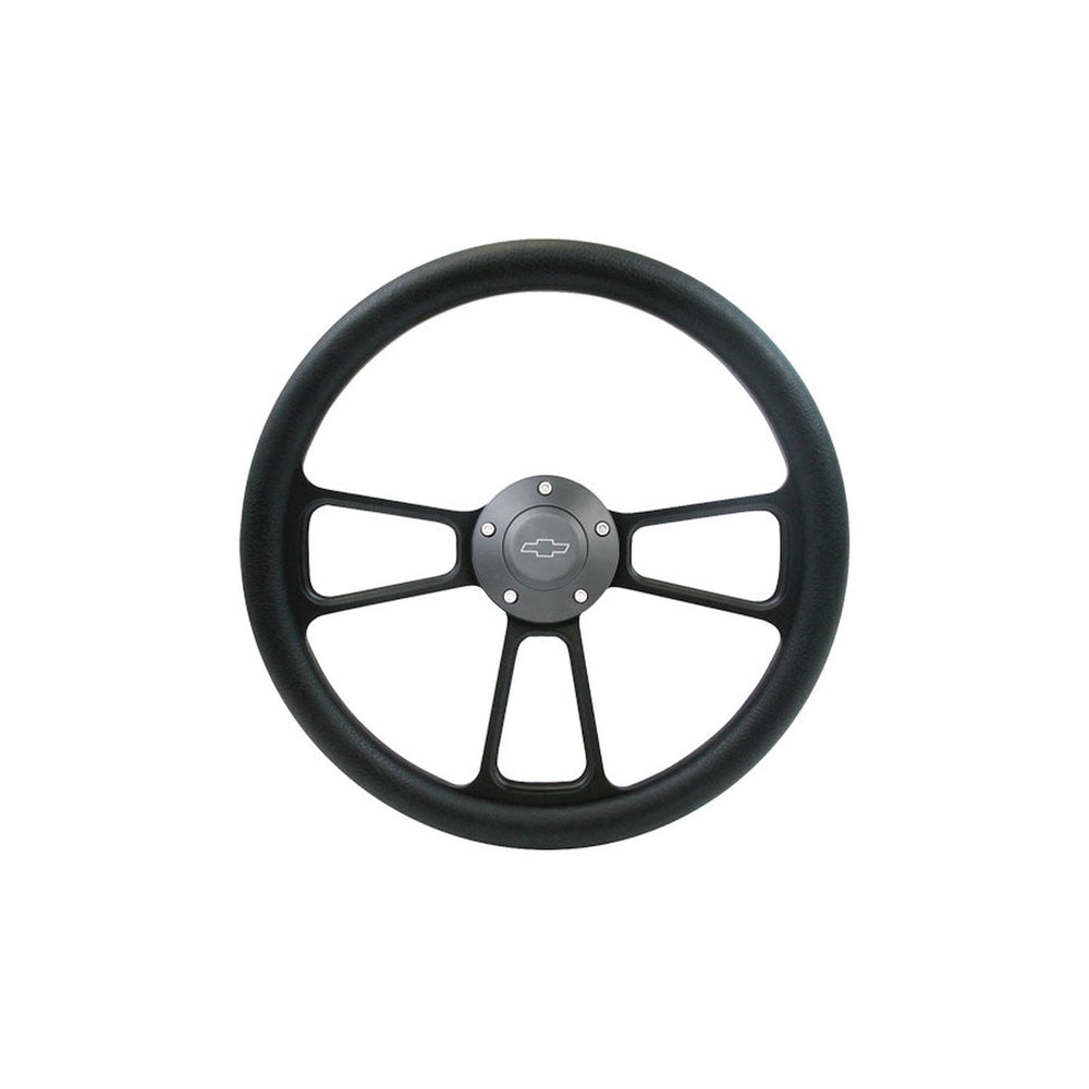 6069 CHEVY/GMC C10 BROTHERS TRUCKS CUSTOM STEERING WHEEL KIT BLACK W/ BOWTIE