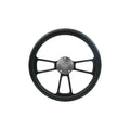 6069 CHEVY/GMC C10 BROTHERS TRUCKS CUSTOM STEERING WHEEL KIT BLACK W/ BOWTIE