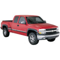 Black Pocket/Rivet Style Smooth Finish 4-Piece Fender Flare Set For 19-26 GMC Sierra 1500 Bushwacker