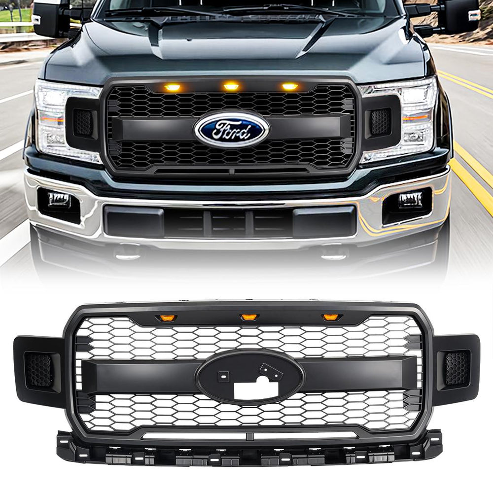 RAPTOR STYLE MESH GRILLE W/ AMBER L