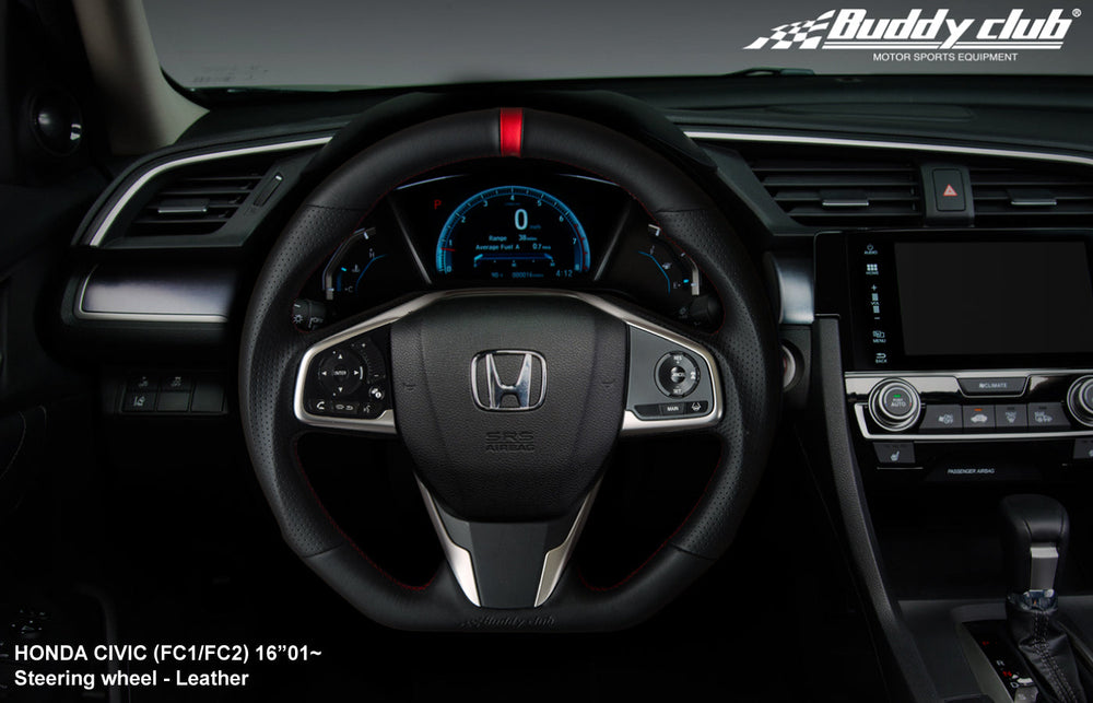 Buddy Club Sport Steering Wheel Civic 16 -Leather