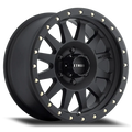 Method MR304 Double Standard 17x8.5 0mm Offset 8x6.5 130.81mm CB Matte Black Wheel