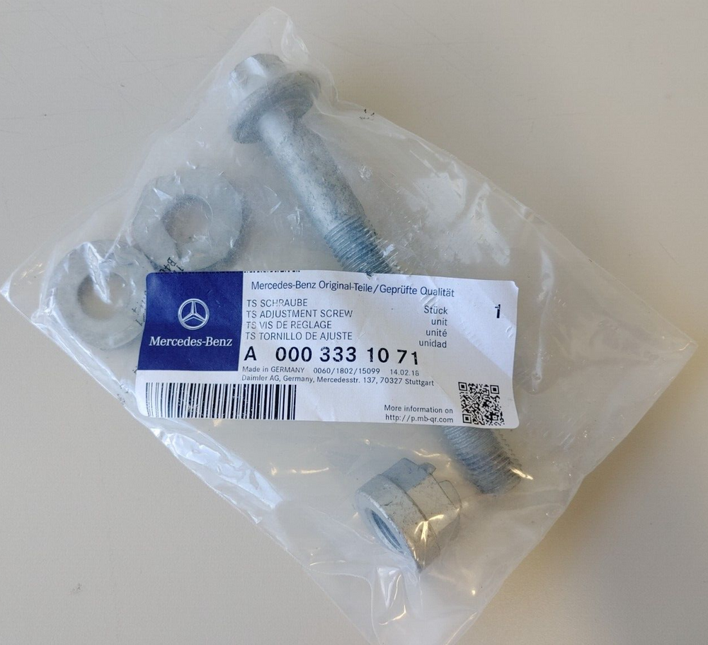 Front Upper Inner Control Arm Hardware Kit