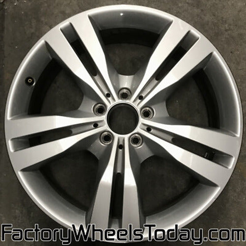 19x8 5x112 56mm 5 Double Spoke Alloy Wheel - PVD Black Chrome