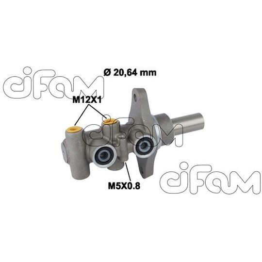Brake Master Cylinder, 20.64mm Aluminium