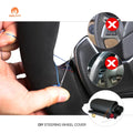 Custom-Fit Hand-Stitched PU Leather Steering Wheel Cover