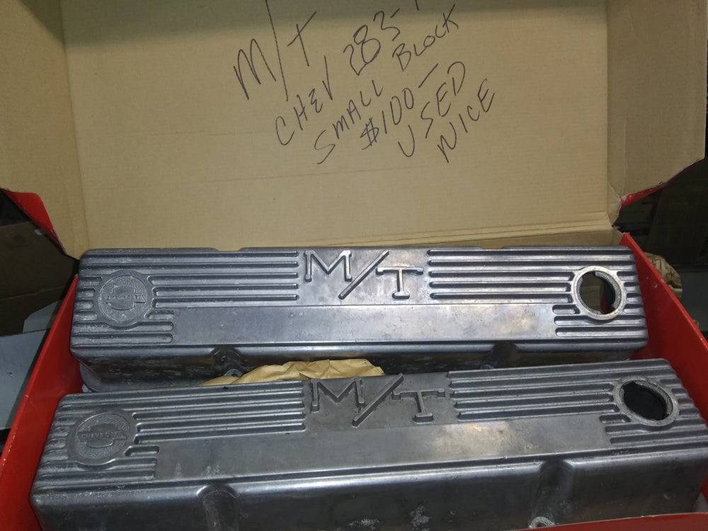 Vintage Aluminum Finned Valve Covers