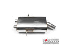 Cat-Back Exhaust System, Twin 80mm GT80 Polished Tailpipes