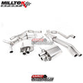Resonated Cat-Back Exhaust System with Cerakote Black Oval Trims