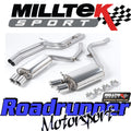 Cat-Back Exhaust System, Non-Resonated