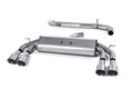 Cat-Back Exhaust System w/ Quad Round Titanium Tips