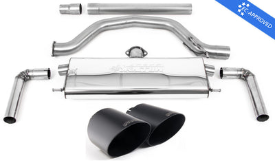 Cat Back Exhaust System 3.15" Non-Resonated for Volkswagen