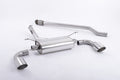 Cat-Back Exhaust System, Non-Resonated, Dual GT115 Tips, 2.5-Inch Pipe