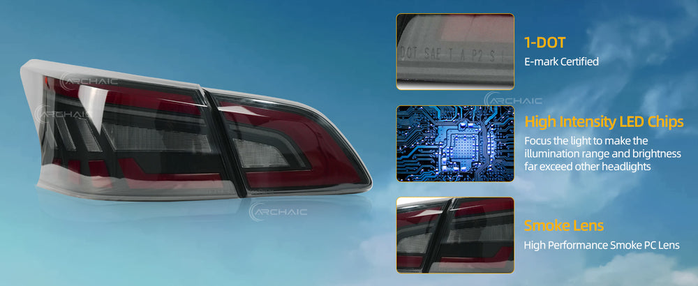 Smoked Black LED Tail Light Assembly