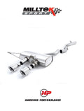 Cat-Back Exhaust System, Non-Resonated Dual GT100 Polished Tips