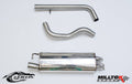 Non-Resonated Cat Back Exhaust 2.50" Stainless Steel