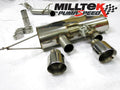Cat-Back Exhaust System, Non-Resonated Dual GT100 Polished Tips