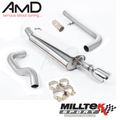Cat-Back Exhaust System Non-Resonated 2.50" for VW Golf MK4