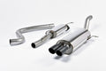 Resonated Cat-Back Exhaust System Twin 80mm GT80 Cerakote Black Tips