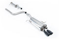 Resonated Cat-Back Exhaust System Twin 80mm GT80 Cerakote Black Tips