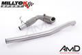 3-Inch Stainless Steel Downpipe w/ 200-Cell Race Catalyst