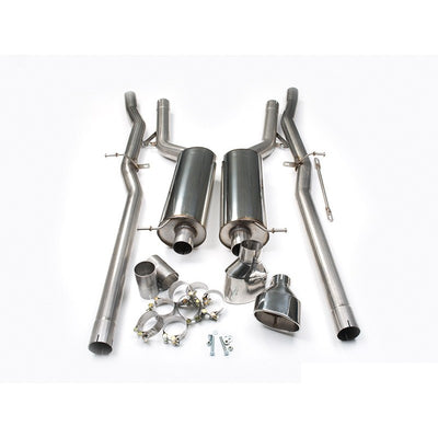 2.75" T304 Stainless Steel Non-Resonated Cat-Back Exhaust