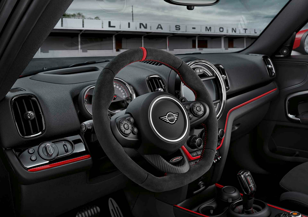 JCW Pro Alcantara Steering Wheel Rim with Carbon Fiber Trim