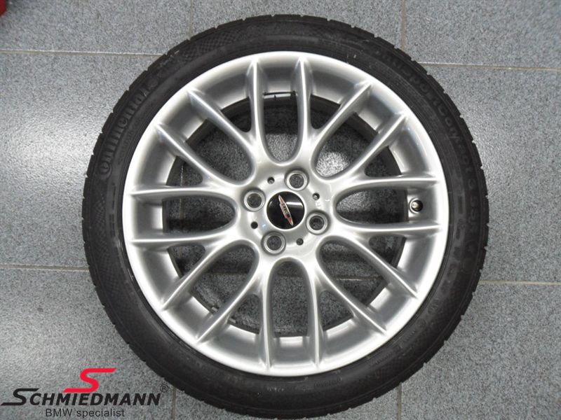 17x7 4x100mm ET48 Silver Light Alloy Wheel
