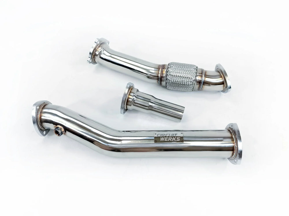 3-Inch Stainless Steel Non-Resonated Downpipe