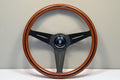 Classic 350mm Deep Corn Mahogany Wood Steering Wheel