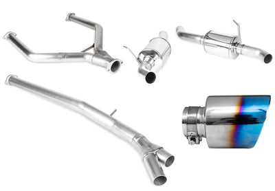 Cat-Back Exhaust System with Burnt Tips