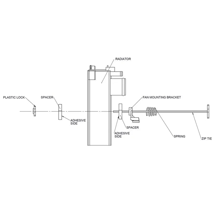 Electric Fan Mounting Kit