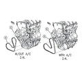 A/C Compressor Delete Kit w/ Power Steering Retention