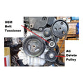 A/C Compressor Delete Kit w/ Power Steering Retention