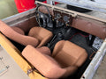 Reclinable PVC Leather Racing Seat Set with Sliders