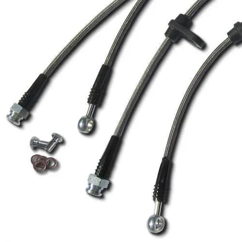 4 Line Brake Kit with Stainless Steel Braided Hoses