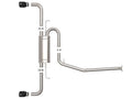 Cat-Back Exhaust System, 304 Stainless Steel