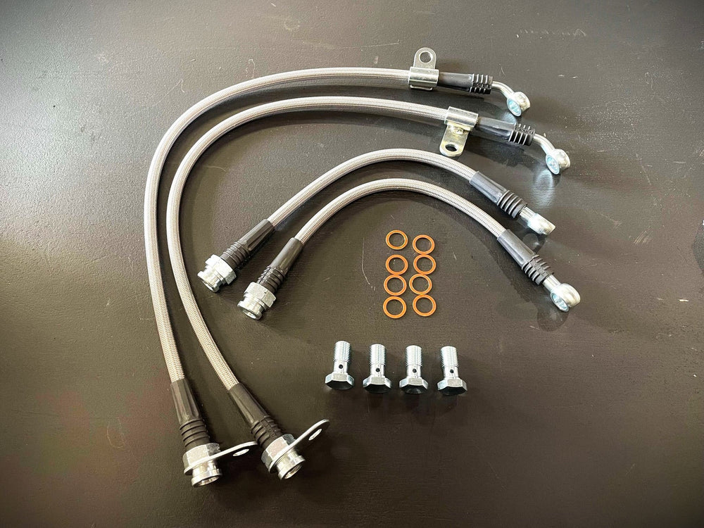Braided Stainless Steel Brake Line Kit