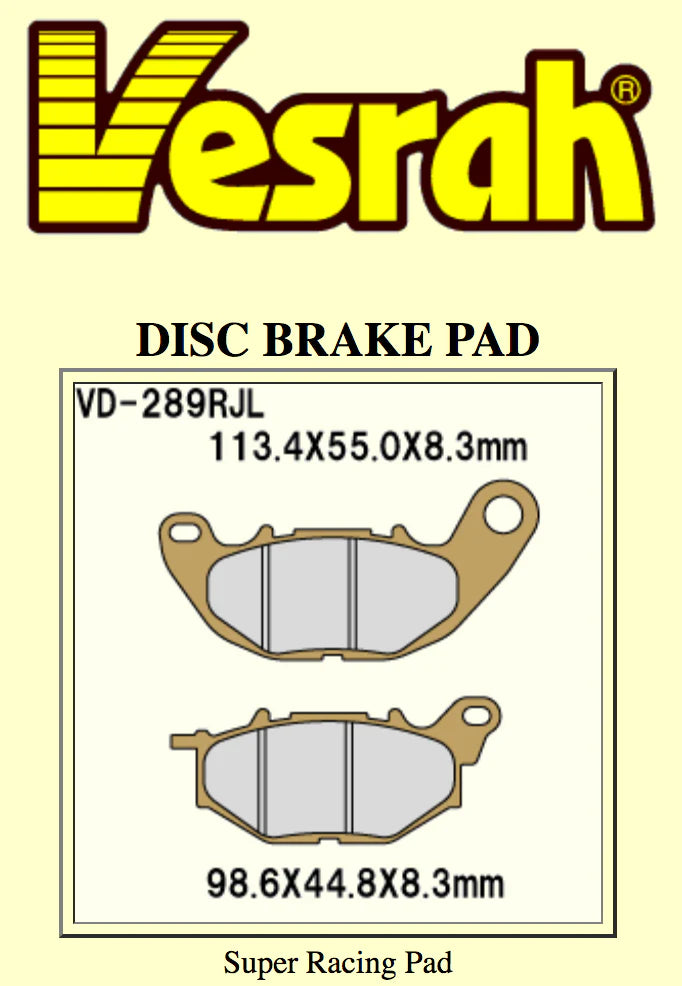 RJL-ZZ Front Brake Pads