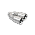 Vibrant Performance - 1339 - Dual 3.5 in. Round SS Tips (Double Wall, Straight Cut)