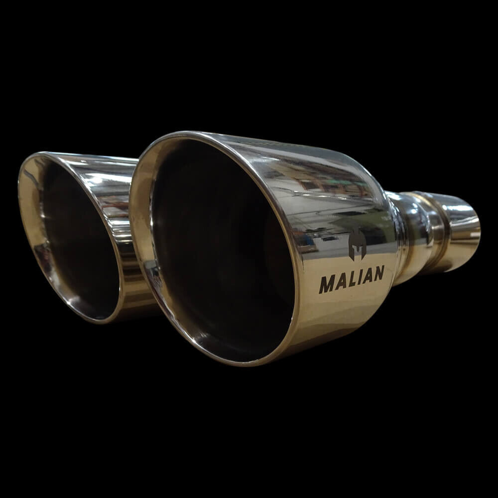 Malian 3-Inch Catback Exhaust System with Twin 4-Inch Tips