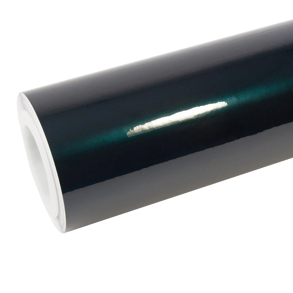 British Racing Green Metallic Gloss PET Vinyl Wrap Film