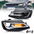 LED Headlight Assembly w/ Sequential Turn Signals