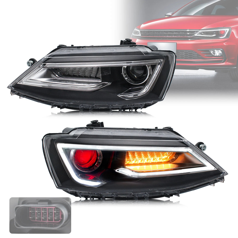 LED Headlight Assembly w/ Sequential Turn Signals