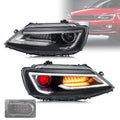 LED Headlight Assembly w/ Sequential Turn Signals