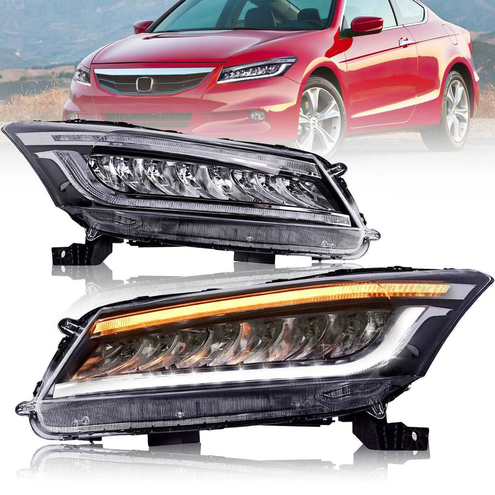 Full LED Headlight Pair w/ Sequential Turn Signals